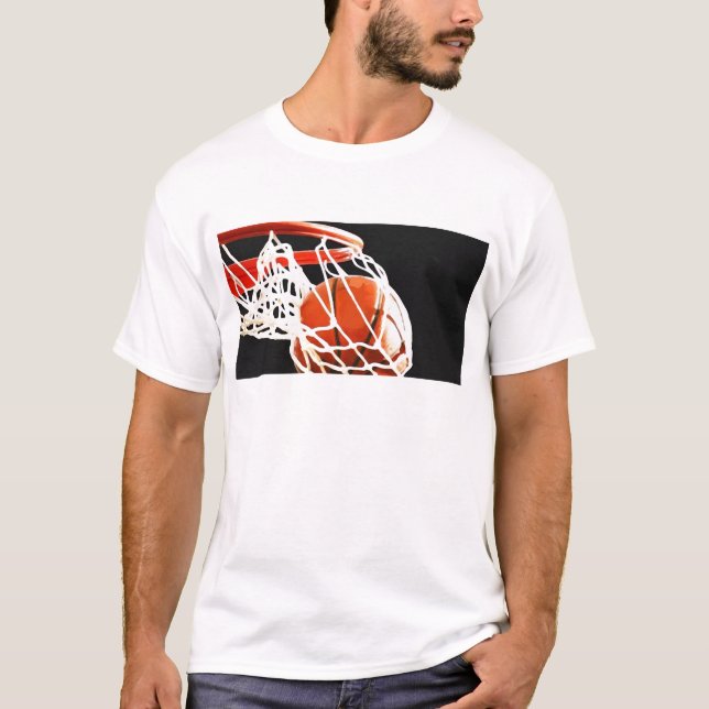 Camiseta Trabalho de arte de basquetebol (Frente)