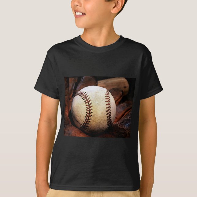 Camiseta Trabalho de arte de beisebol (Frente)