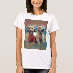 Camiseta Trabalho de arte de Cachorro Adorável