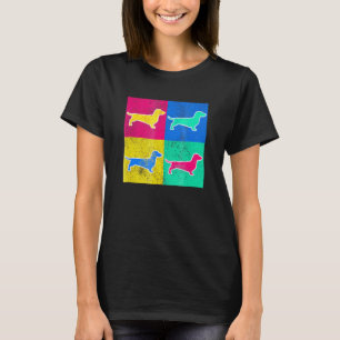 Camiseta Trabalho de arte de Cachshund Pop Art Legal