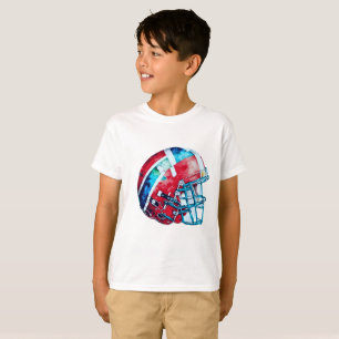 Camiseta Trabalho de arte de Captura de Futebol abstrato