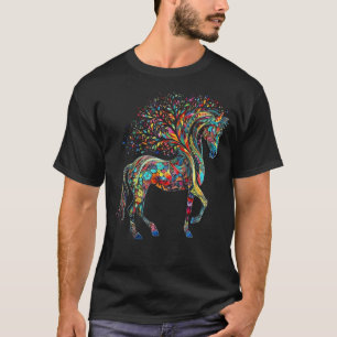 Camiseta Trabalho de arte de Cavalo Cavalo Cavalo 1