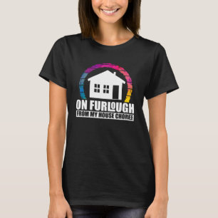 Camiseta Trabalho de arte de citação do Furlough Humorístic