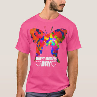 Camiseta Trabalho de arte de Dia de as mães artístico