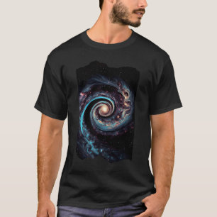 Camiseta Trabalho de arte de espiral Célestial Cósmica