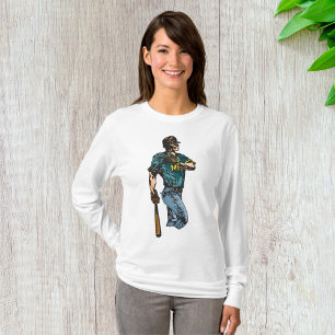 Camiseta Trabalho de arte de esporte retrô do jogador de be