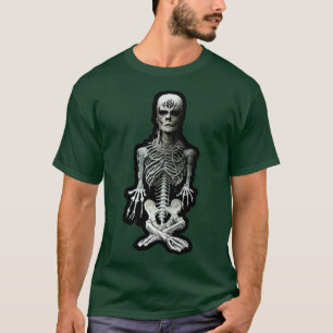 Camiseta Trabalho de arte de Esqueleto Homunculus BlackMeta
