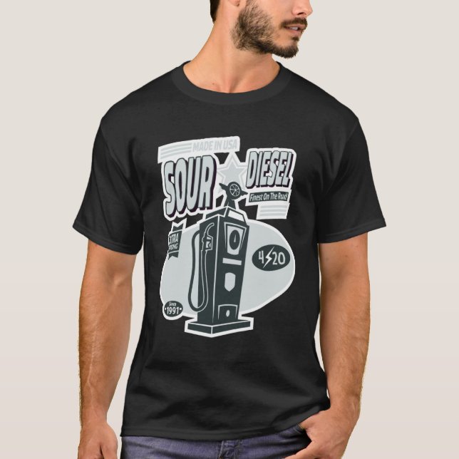 Camiseta Trabalho de arte de Estirpe Gráfica Diesel Abusivo (Frente)