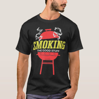 Camiseta Trabalho de arte De Fumar Carnes Engraçadas Para U