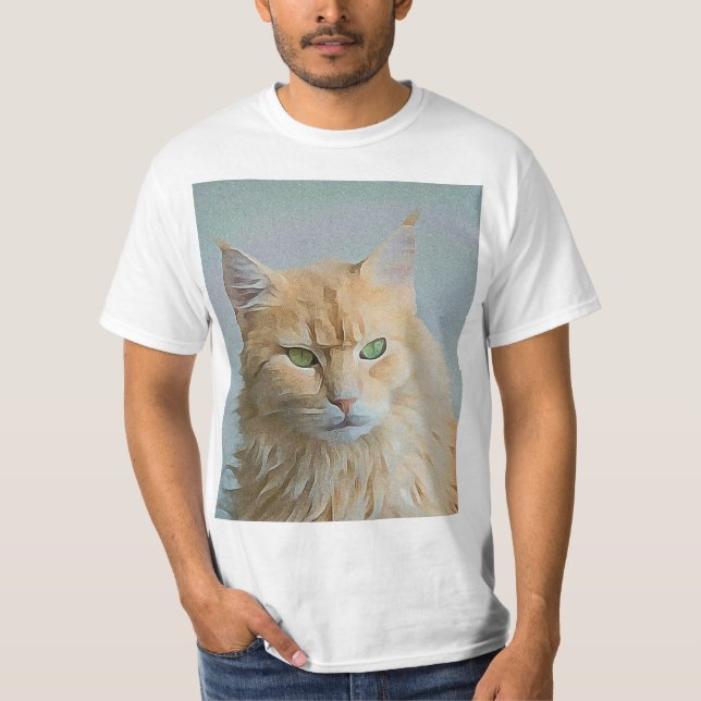 Camiseta Trabalho de arte de Gato bonito | Melhor presente  (Frente)