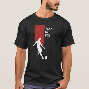 Camiseta Trabalho de arte De Leitor De Futebol Minimalista