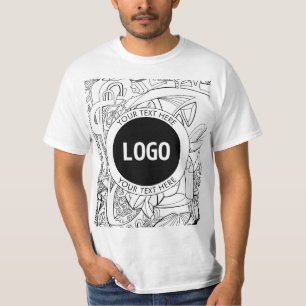 Camiseta Trabalho de arte de linha moderna original e seu l
