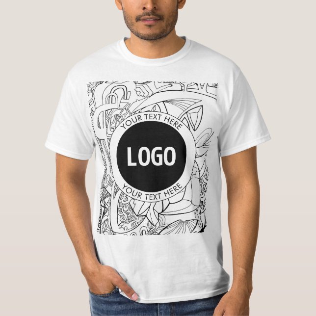 Camiseta Trabalho de arte de linha moderna original e seu l (Frente)