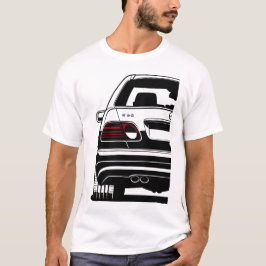Camiseta Trabalho de arte de Mercedes W210 retrorreflectore