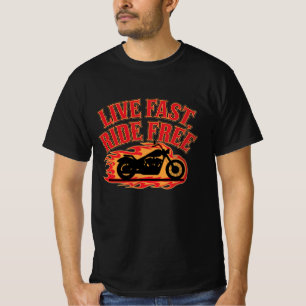 Camiseta Trabalho de arte de motocicletas Bold e Quirky par