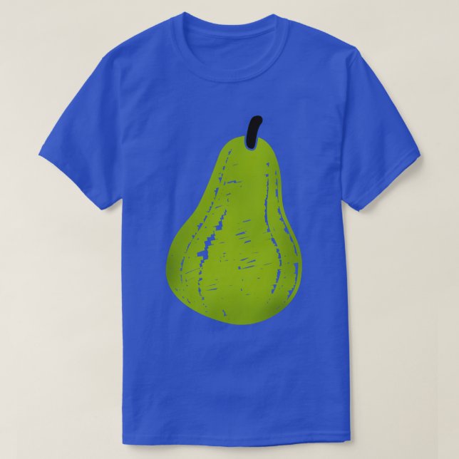Camiseta trabalho de arte de pera de fruta (Frente do Design)