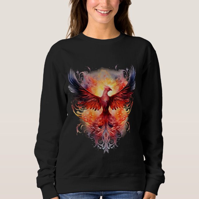 Camiseta Trabalho de arte de Phoenix Reborn Firebird Rejuve (Frente)