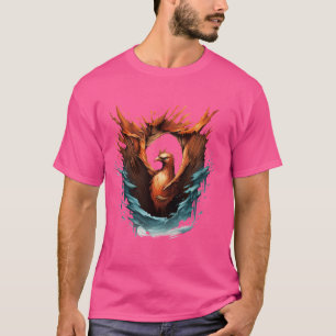 Camiseta Trabalho de arte de Phoenix Reborn Firebird Rejuve