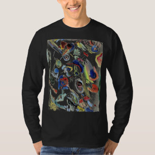 Camiseta Trabalho de arte de pintura Abstrato de Kandinsky