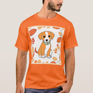 Camiseta Trabalho de arte de queda de puppy
