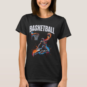 Camiseta Trabalho de arte de Slam Dunk, jogador de basquete