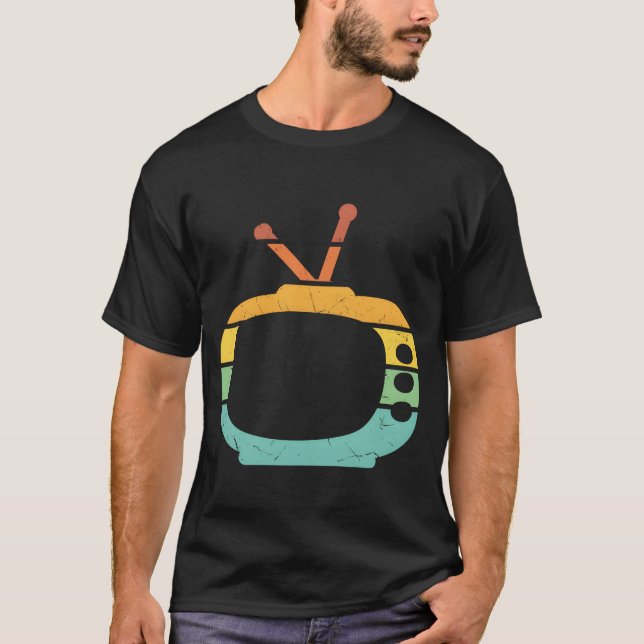 Camiseta Trabalho de Arte de TelevisãoV engraçado (Frente)