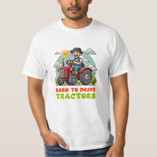 Camiseta Trabalho de arte de Trator Artístico para Entusias