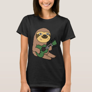 Camiseta Trabalho de arte de Violão Reproduzindo Lama Incrí