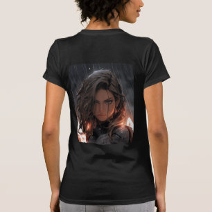 Camiseta Trabalho de arte do Anjo da Batalha de Anime Alita