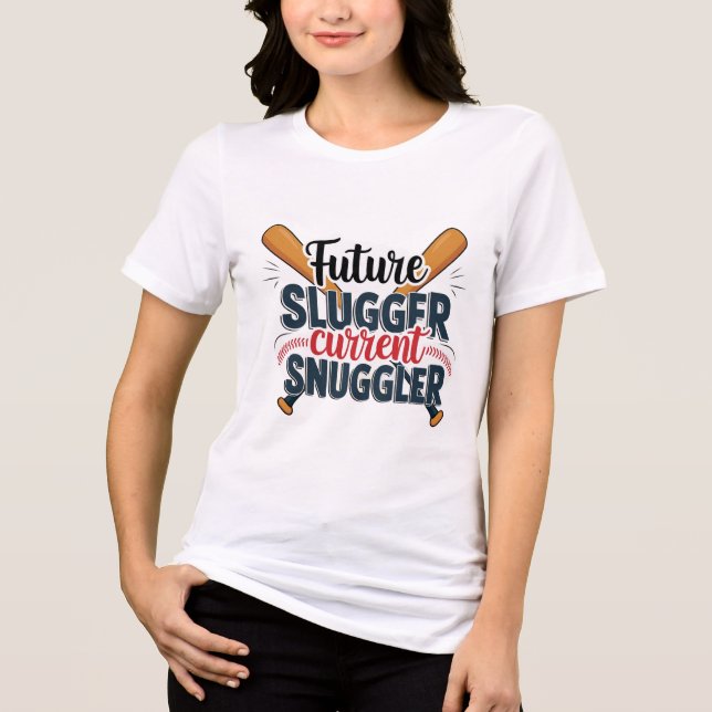 Camiseta Trabalho de arte do Futuro Slugger, Atual Snuggler (Frente)