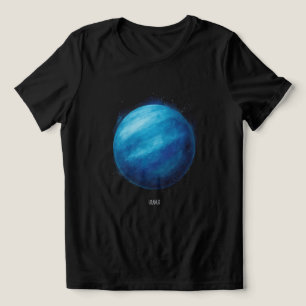Camiseta Trabalho de arte do Planeta Urano - Ilustração do 
