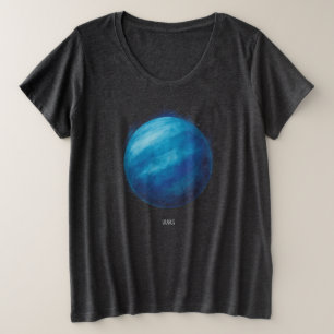 Camiseta Trabalho de arte do Planeta Urano - Ilustração do 