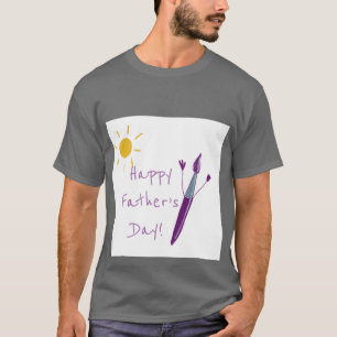 Camiseta Trabalho de arte do seu filho para o dia do pai em
