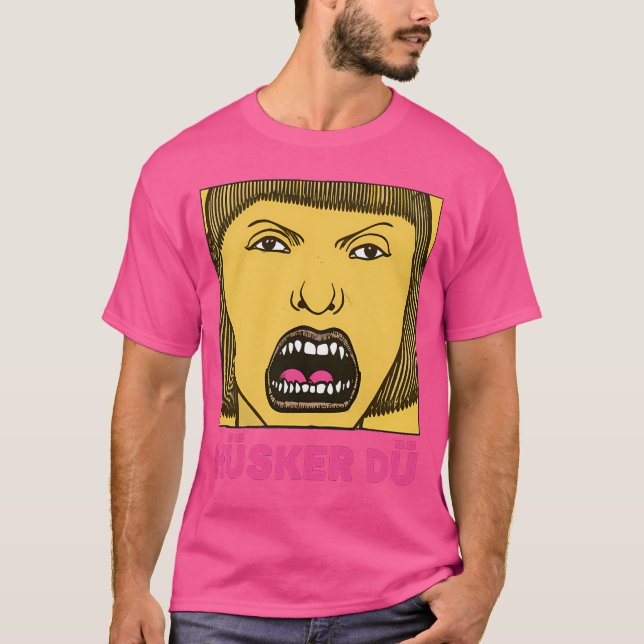 Camiseta Trabalho de arte do ventilador original do Hsker D (Frente)