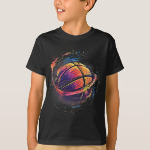 Camiseta Trabalho de arte Dra de basquetebol de basquetebol