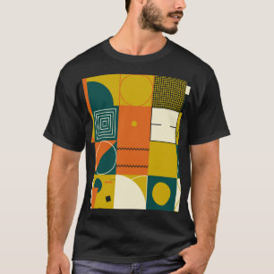 Camiseta Trabalho de arte geométrico: formas simples, desig