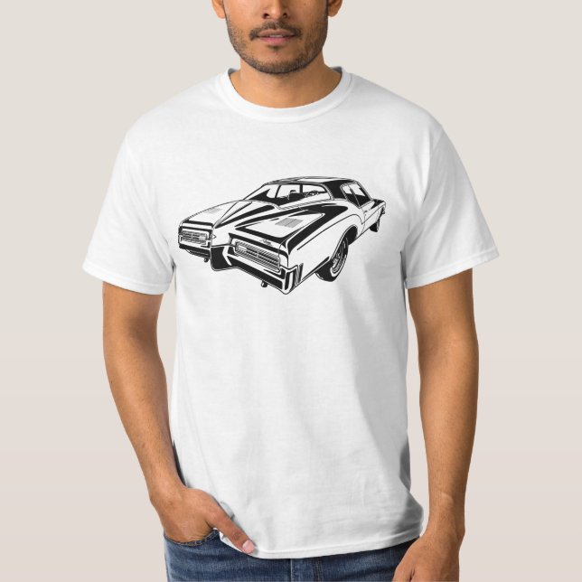 Camiseta Trabalho de arte Illustração Buick Riviera GS 1971 (Frente)
