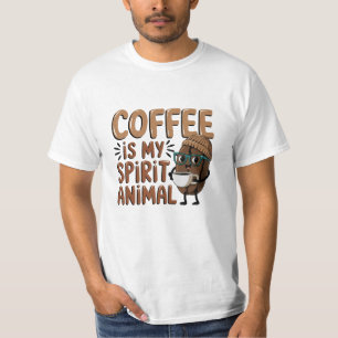 Camiseta Trabalho de arte para ventiladores de cafeína, de