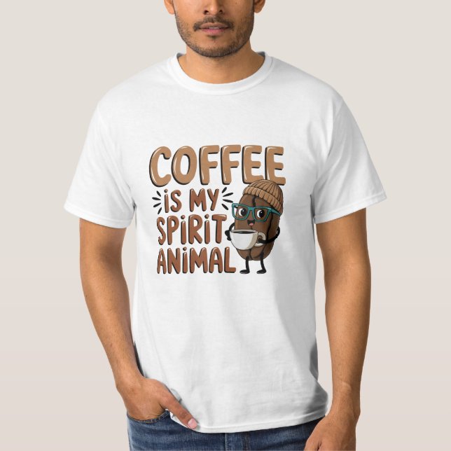 Camiseta Trabalho de arte para ventiladores de cafeína, de  (Frente)