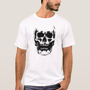 Camiseta Trabalho de arte Pop branco preto