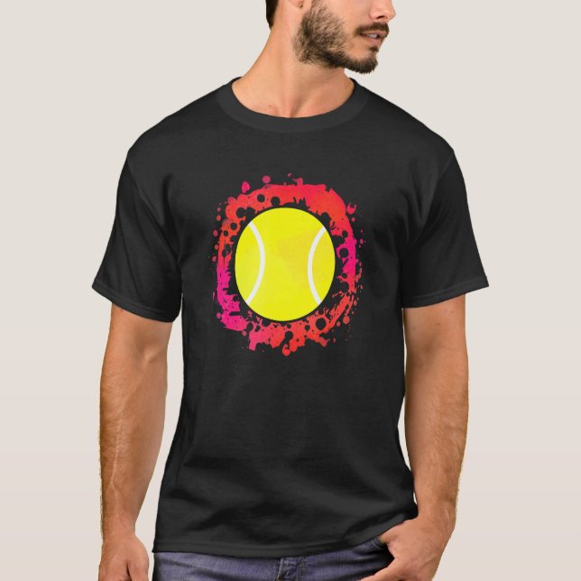 Camiseta Trabalho de arte Tênis artístico alegre (Frente)