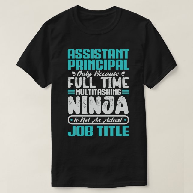 Camiseta Trabalho de assistente principal ocupação aniversá (Frente do Design)