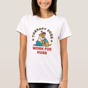 Camiseta Trabalho de Cães de Terapia para a Equipe de Mani