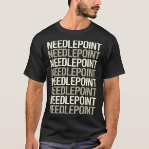 Camiseta Trabalho de Canvas do Ponto de Necessidade de Text