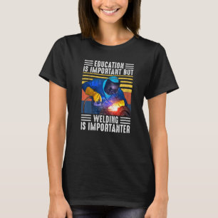 Camiseta Trabalho De Colarinho Azul Da Máquina De Soldadura