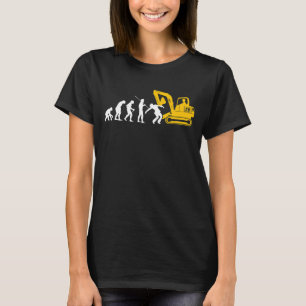 Camiseta Trabalho de Construção de Guia de Escavador de Con