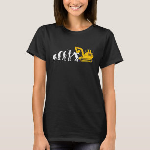 Camiseta Trabalho de Construção de Guia de Escavador de Con
