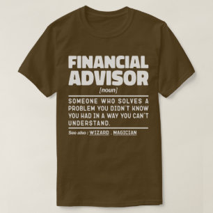 Camiseta Trabalho de consultoria Legal financeira do Noun F