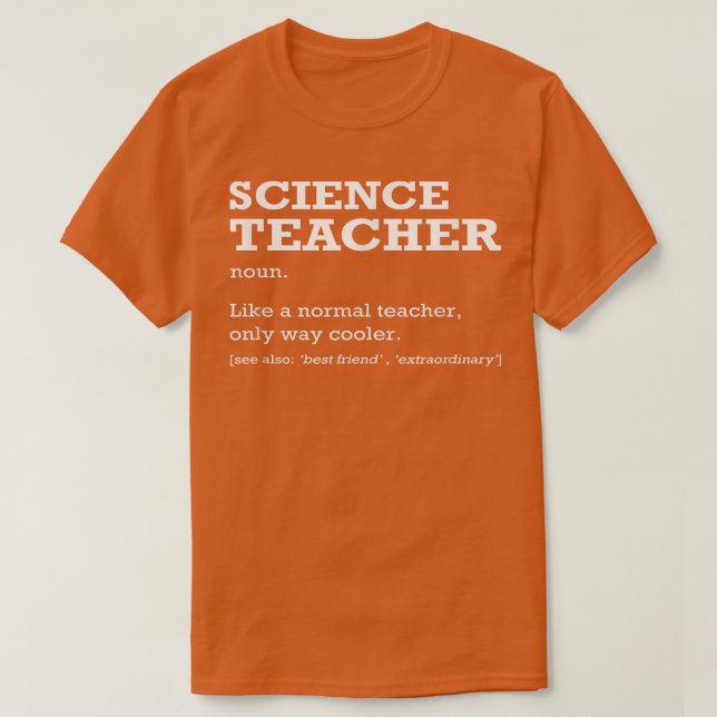 Camiseta Trabalho De Definição De Professores De Ciência Tí (Frente do Design)