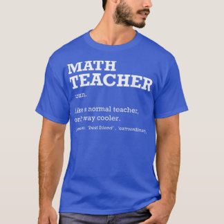 Camiseta Trabalho De Definição De Professores De Matemática